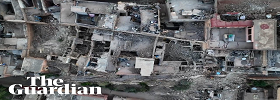 Drone View of Destruction in Morocco