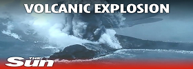 Amazing View of Volcanic Explosion