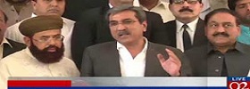 PPP leaders media talk in Multan