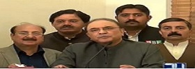 Zardari Media Talk in Lahore