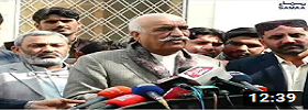 Khurshid Shah Media Talk in Sukkur